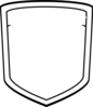 Blank Shield 222  Clip Art