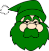 Green Santa Clip Art