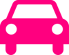 Pink Car  Clip Art