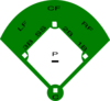Baseball Field Diagram Clip Art