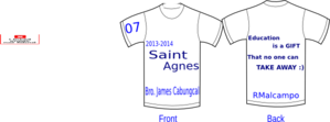 White With Design Clip Art