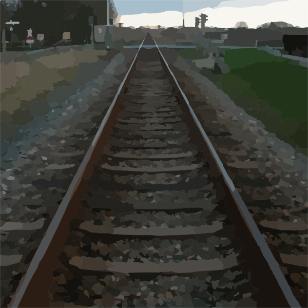 clipart train tracks. Railroad Tracks clip art