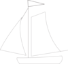 White Sail Boat Clip Art