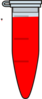 Eppendorf Tube Red Half Clip Art