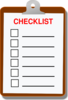 Checklist Form Clip Art