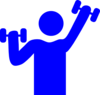 Blue Gym Clip Art