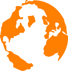 Orange Globe Clip Art