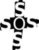 Cross Sos Clip Art