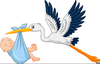 Free Clipart Stork Image