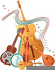 Bluegrass Guitar Clipart Image