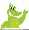 Happy Alligator Clipart Image