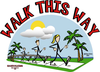 Walking Groups Clipart Image