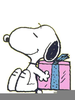 Snoopy Crying Clipart Image