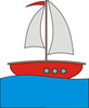 Free Animated Sailboat Clipart Image
