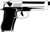 9mm B & W Clip Art