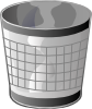 Empty Trash Bin Clip Art