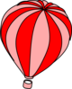 Hot Air Balloon Grey Clip Art