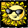 Sun In Shades Clip Art