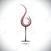 Wine Bottle And Glass Clipart Image