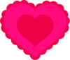 Pixabella Pink Lace Heart Image