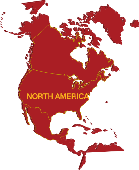clipart map north america - photo #9