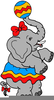 Free Circus Elephant Clipart Image