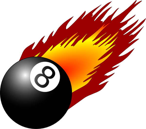 Ball With Flames clip art