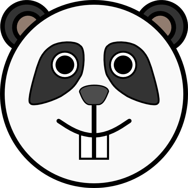 clipart panda face - photo #4