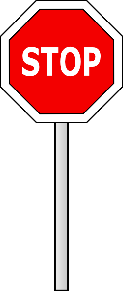 blank stop sign. Stop Sign