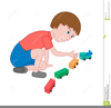 Playing With Toys Clipart Image