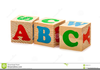 Abc Block Letters Clipart Image