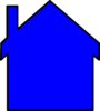 Blue House Logo-gook Clip Art