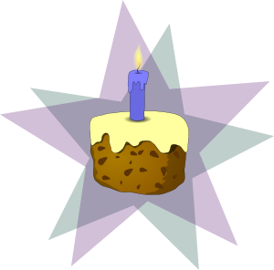 Cake And Candle Clipart