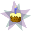 Cake And Candle Clip Art