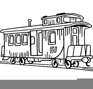 free clipart train with caboose clip