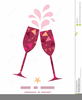 Glasses Toasting Clipart Image