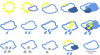 Simple Weather Symbols Clip Art