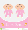 Baby Twins Clipart Free Image