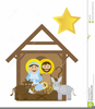 Merry Christmas Nativity Clipart Image