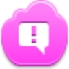 Free Pink Cloud Message Attention Image