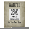 Wanted Frame Clipart Image