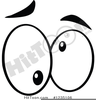 Eyes Black And White Clipart Image