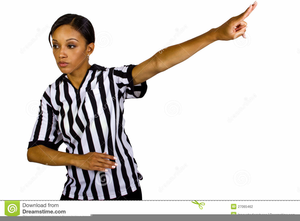 Female Referee Clipart Image