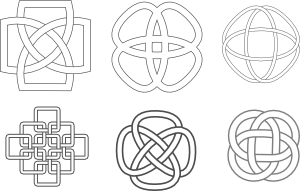 Kattekrab Celtic Inspired Knots Clip Art