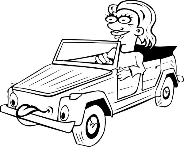 free clipart driving a car - photo #40