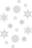 Snowflake Black And White Clip Art