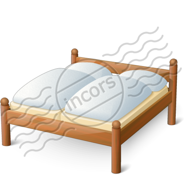 Double Wooden Bed 16 | Free Images at Clker.com - vector clip art ...