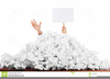 Buried In Paper Clipart Image