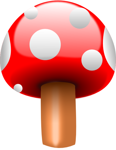 red mushroom clipart - photo #6