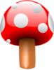 Red Mushroom With White Dots Clip Art